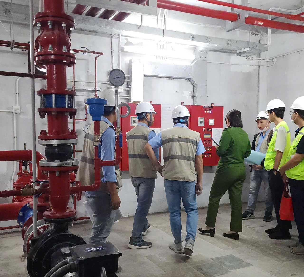 NGHIỆM THU PHÒNG CHÁY CHỮA CHÁY TẠI TÒA R18 (THE ZURICH 3 - VINHOMES OCEAN PARK 1)